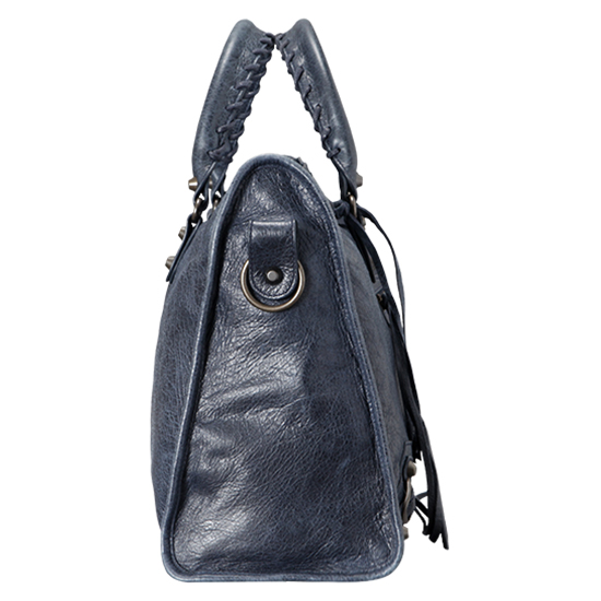BALENCIAGA(USED)클래식 모터 시티백 블루