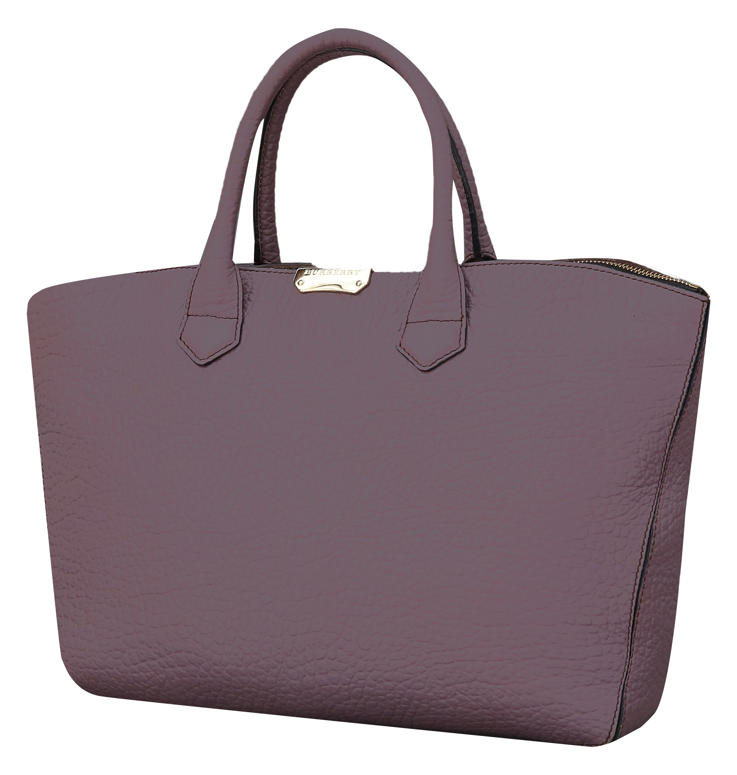 BURBERRY(USED)퍼플 레더 토트겸 숄더백