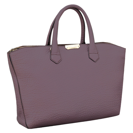 BURBERRY(USED)퍼플 레더 토트겸 숄더백