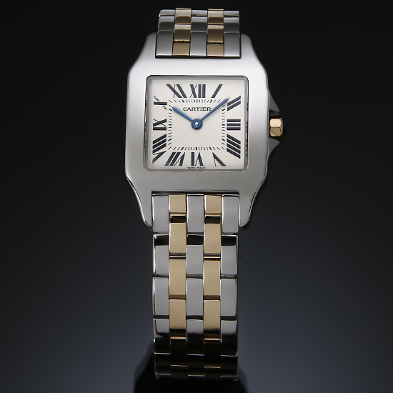 CARTIER(USED) 산토스 드모아젤 2라인 콤비