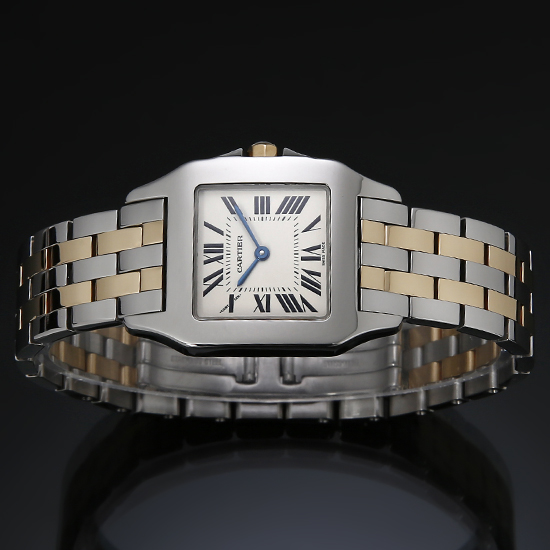 CARTIER(USED) 산토스 드모아젤 2라인 콤비