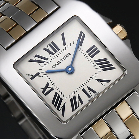 CARTIER(USED) 산토스 드모아젤 2라인 콤비