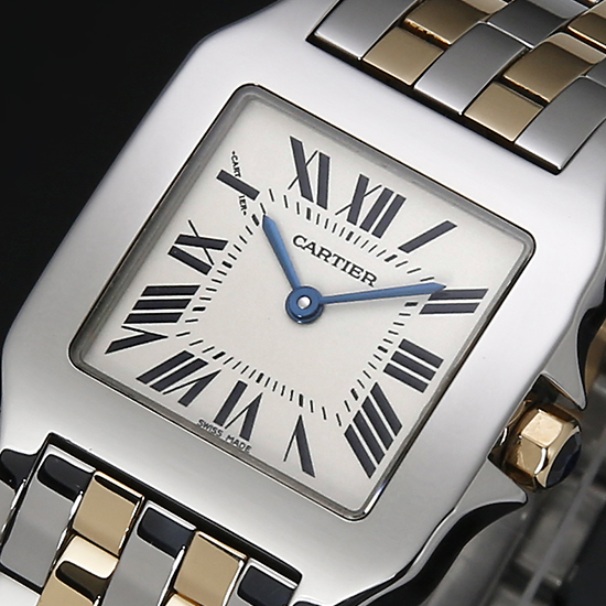 CARTIER(USED) 산토스 드모아젤 2라인 콤비