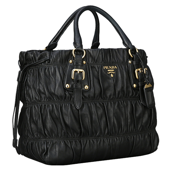 PRADA(USED) 프라다 BN1788 고프레 패브릭 블랙 토트백