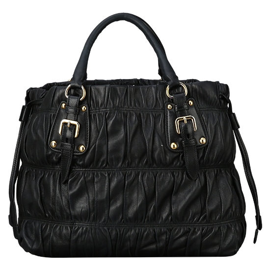 PRADA(USED) 프라다 BN1788 고프레 패브릭 블랙 토트백