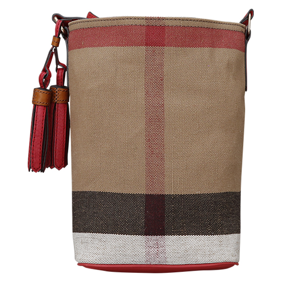 BURBERRY(USED)애쉬비 캔버스 체크 호보백