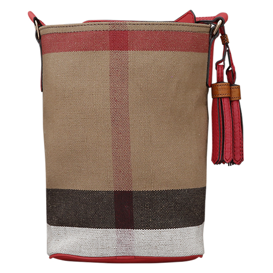 BURBERRY(USED)애쉬비 캔버스 체크 호보백