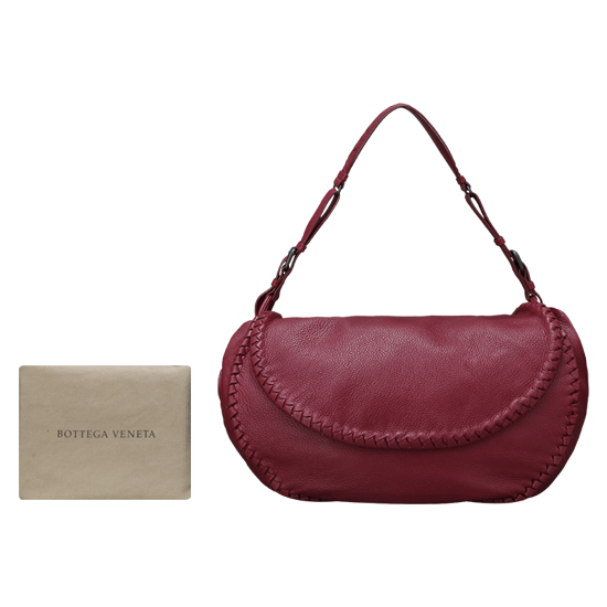BOTTEGA VENETA(USED)레드 레더 숄더백