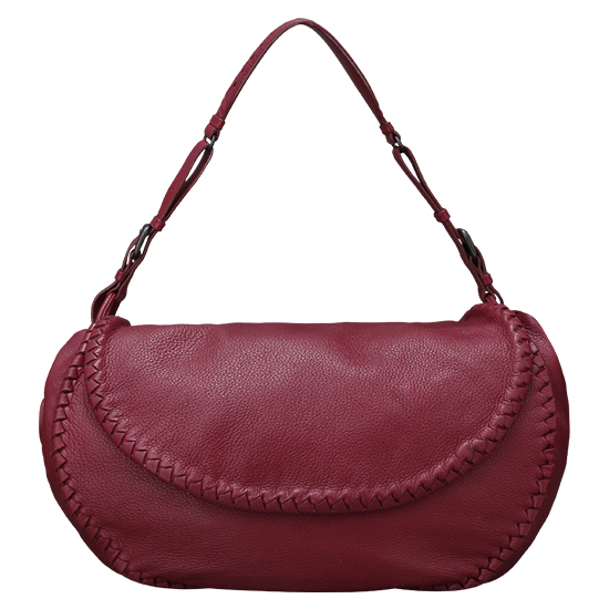 BOTTEGA VENETA(USED)레드 레더 숄더백