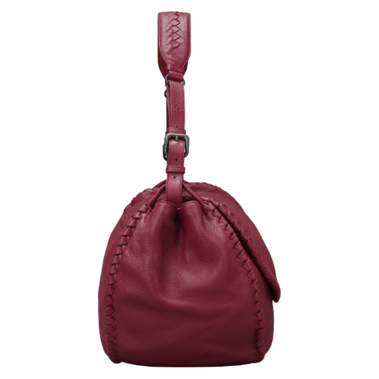 BOTTEGA VENETA(USED)레드 레더 숄더백