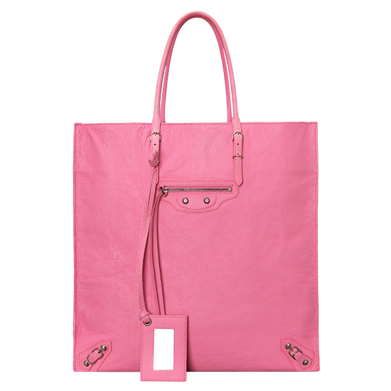 BALENCIAGA(USED)파피에르 핑크 토트백