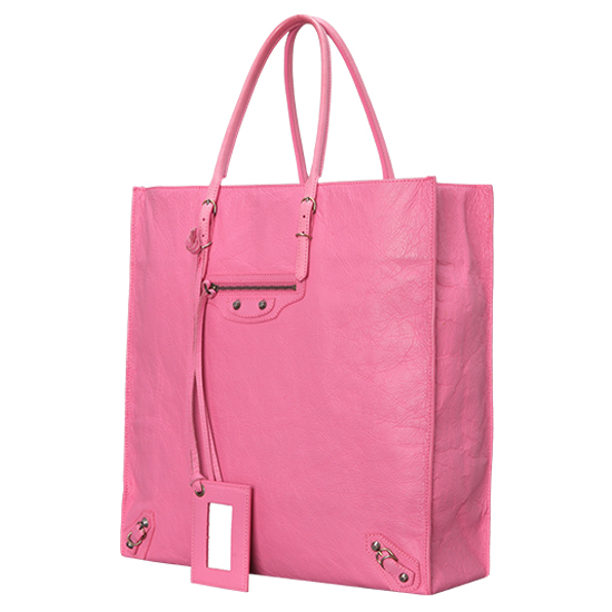 BALENCIAGA(USED)파피에르 핑크 토트백