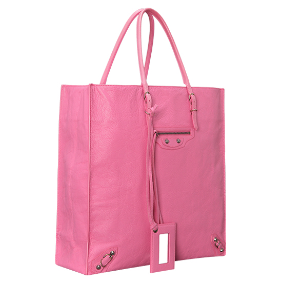BALENCIAGA(USED)파피에르 핑크 토트백