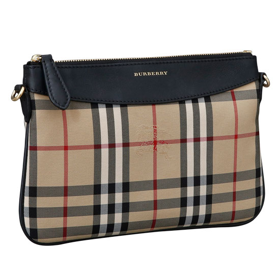 BURBERRY(USED)하우스체크 패브릭 크로스백