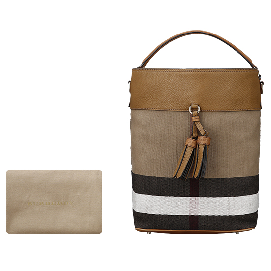 BURBERRY(USED)애쉬비 캔버스 체크 호보백