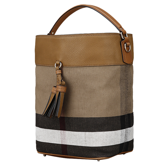 BURBERRY(USED)애쉬비 캔버스 체크 호보백