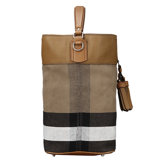 BURBERRY(USED)애쉬비 캔버스 체크 호보백