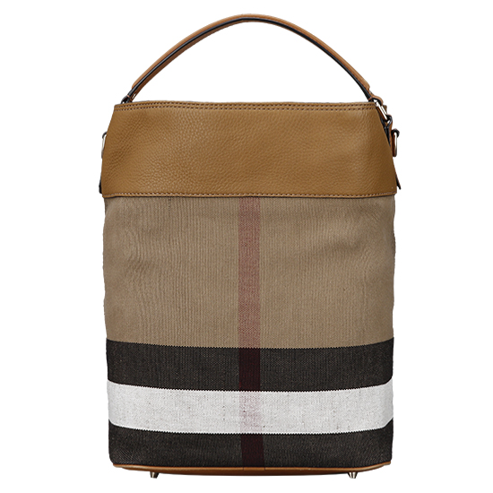 BURBERRY(USED)애쉬비 캔버스 체크 호보백