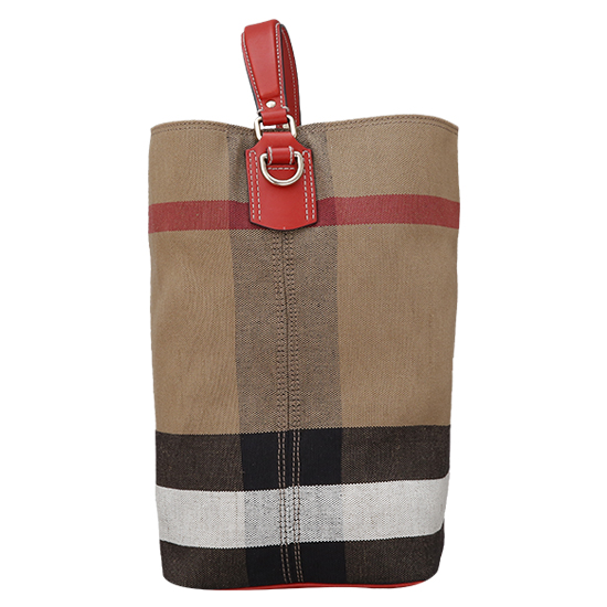 BURBERRY(USED)애쉬비 캔버스 체크 호보백
