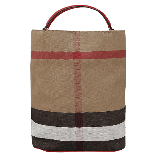 BURBERRY(USED)애쉬비 캔버스 체크 호보백