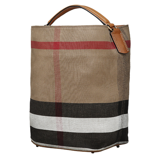 BURBERRY(USED)애쉬비 캔버스 체크 호보백