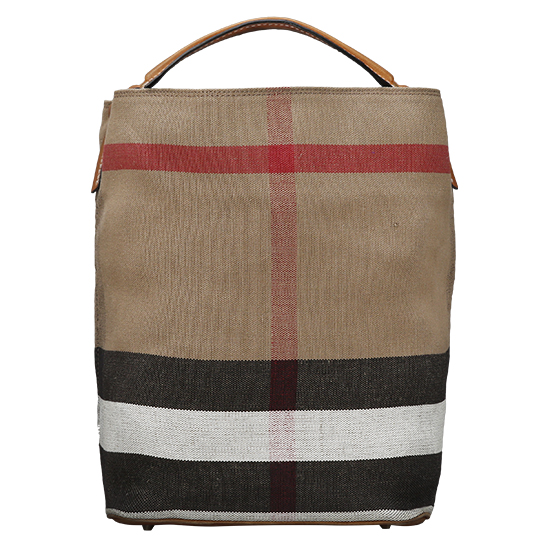 BURBERRY(USED)애쉬비 캔버스 체크 호보백