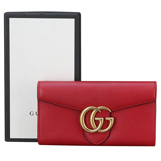 GUCCI(USED) 구찌 마몽트 플랩 장지갑