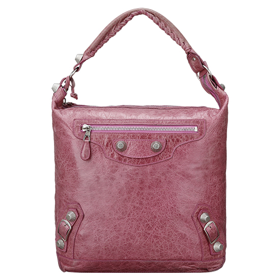 BALENCIAGA(USED)자이언트 핑크 호보백