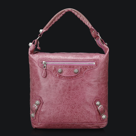 BALENCIAGA(USED)자이언트 핑크 호보백