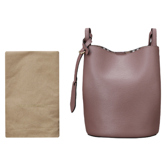 BURBERRY(USED)핑크 레더 버킷백