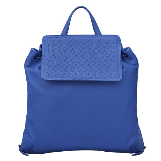 BOTTEGA VENETA(USED)인트레치아토 블루 레더 백팩
