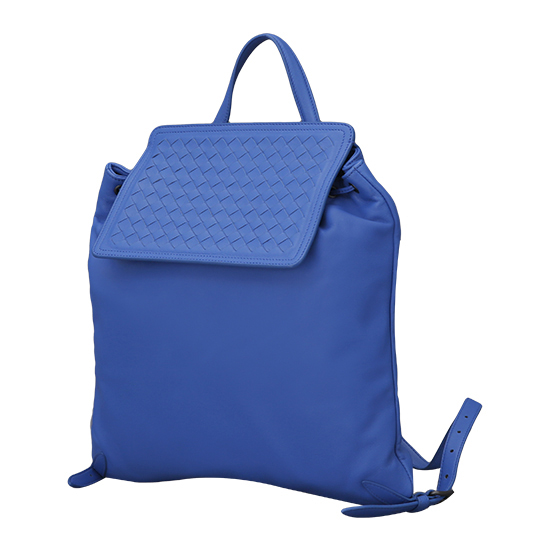 BOTTEGA VENETA(USED)인트레치아토 블루 레더 백팩