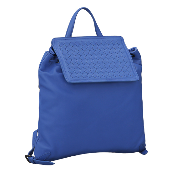 BOTTEGA VENETA(USED)인트레치아토 블루 레더 백팩