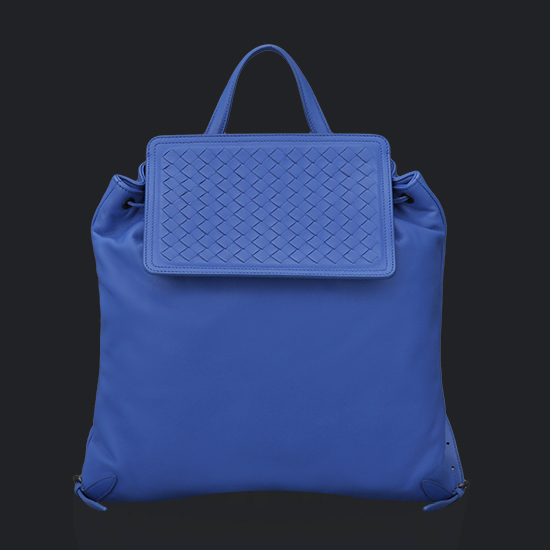 BOTTEGA VENETA(USED)인트레치아토 블루 레더 백팩