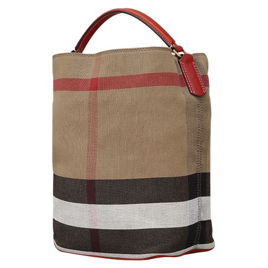 BURBERRY(USED)애쉬비 캔버스 체크 호보백