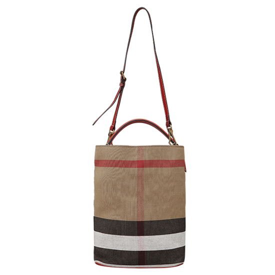 BURBERRY(USED)애쉬비 캔버스 체크 호보백