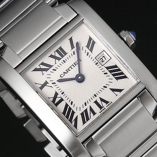 CARTIER(USED) 탱크 프랑세스 스틸 M