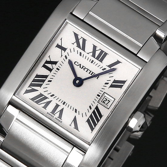 CARTIER(USED) 탱크 프랑세스 스틸 M