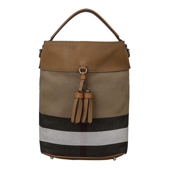 BURBERRY(USED)애쉬비 캔버스 체크 호보백