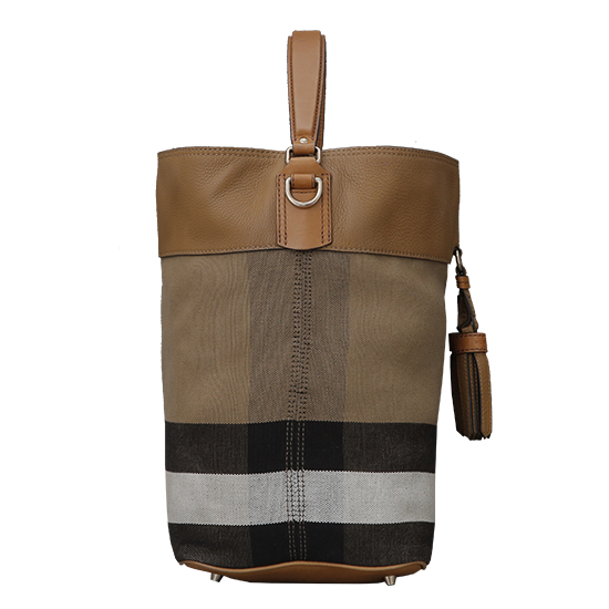 BURBERRY(USED)애쉬비 캔버스 체크 호보백