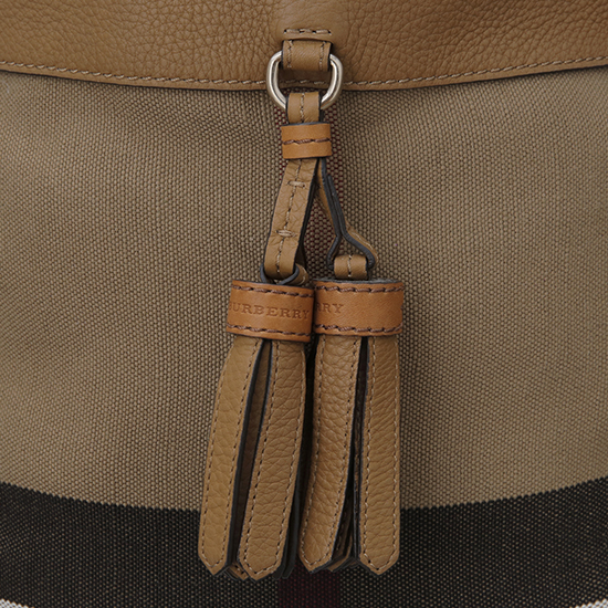 BURBERRY(USED)애쉬비 캔버스 체크 호보백