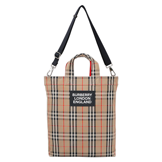 BURBERRY(USED)체크 패브릭 숄더