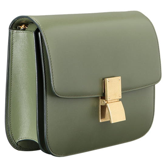 CELINE(USED)클래식 박스 미듐 아몬드
