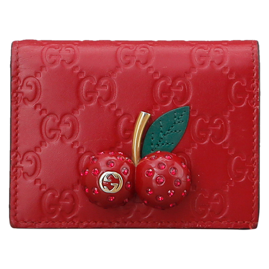 GUCCI(USED) 구찌 스파클링 체리 반지갑