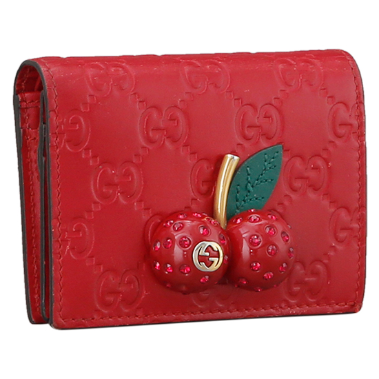 GUCCI(USED) 구찌 스파클링 체리 반지갑