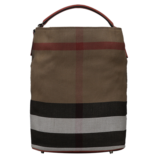 BURBERRY(USED)애쉬비 캔버스 체크 호보백
