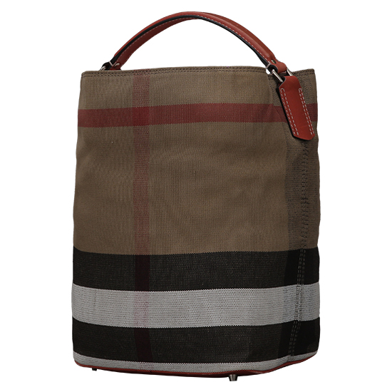 BURBERRY(USED)애쉬비 캔버스 체크 호보백