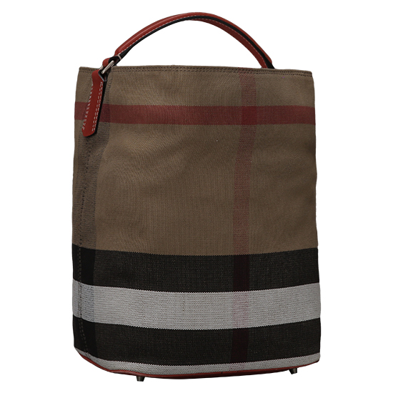 BURBERRY(USED)애쉬비 캔버스 체크 호보백