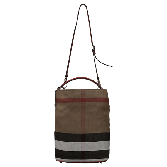BURBERRY(USED)애쉬비 캔버스 체크 호보백