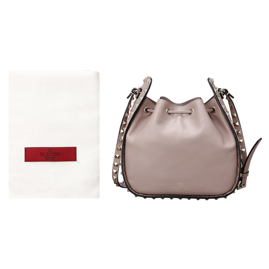 VALENTINO(USED)락스터드 버킷 숄더백